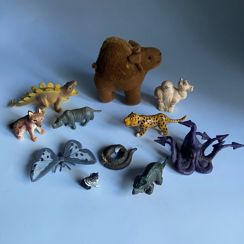 Eleven Mini Animal Figures